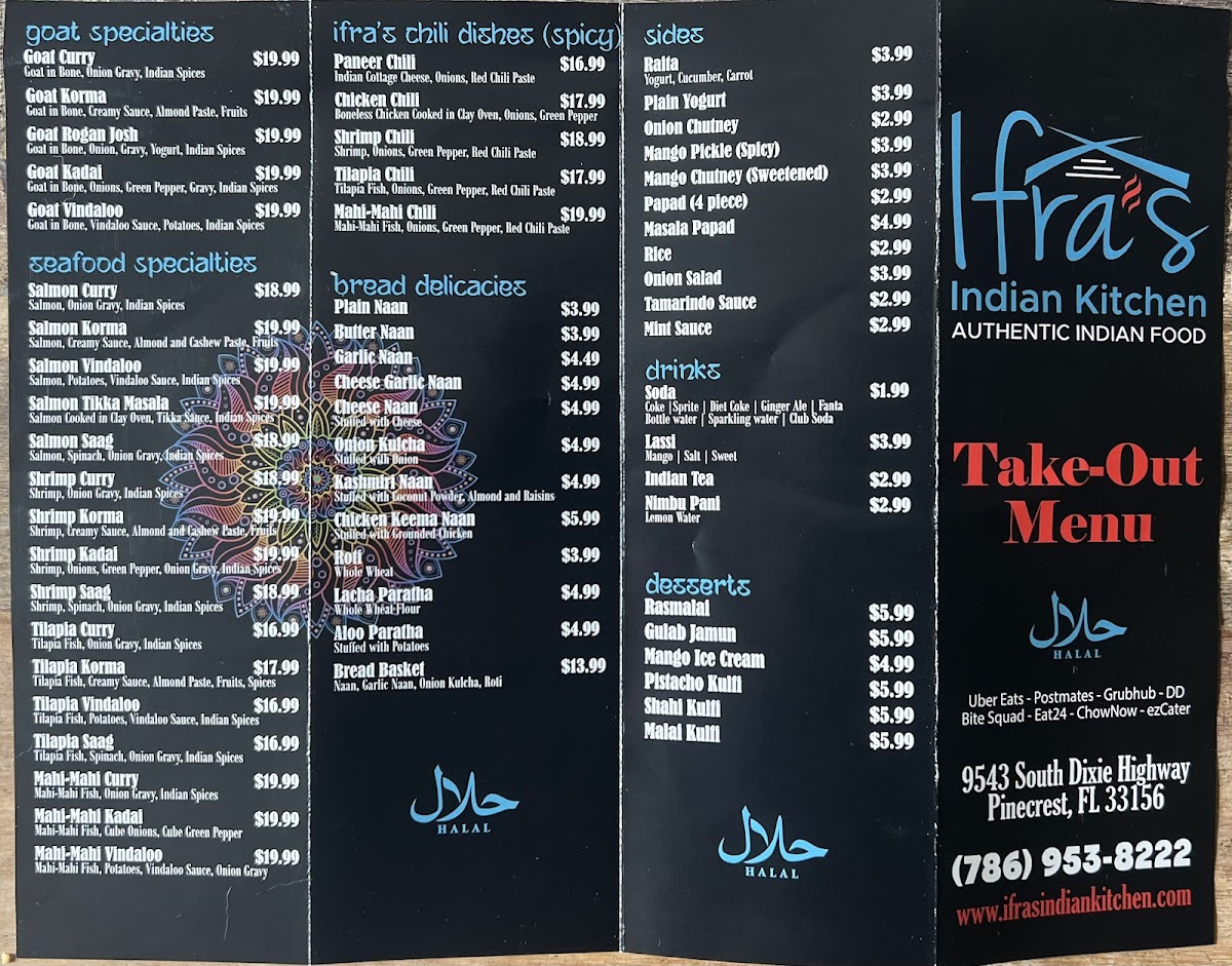 Menu Ifra’S Indian Kitchen-9